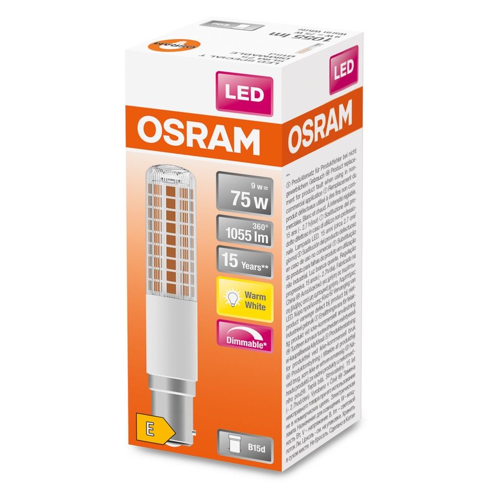 LED-Slim-Lampe B15d LEDTSLIM75D9W827B15D