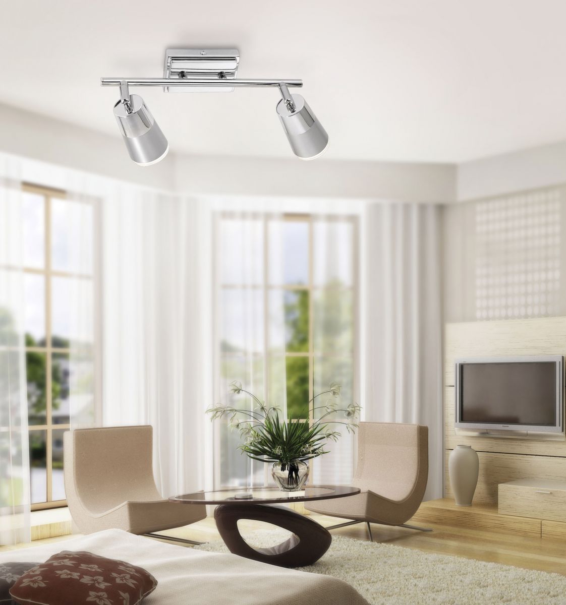 LED Deckenleuchte innen Dalli 11229-17 chrom