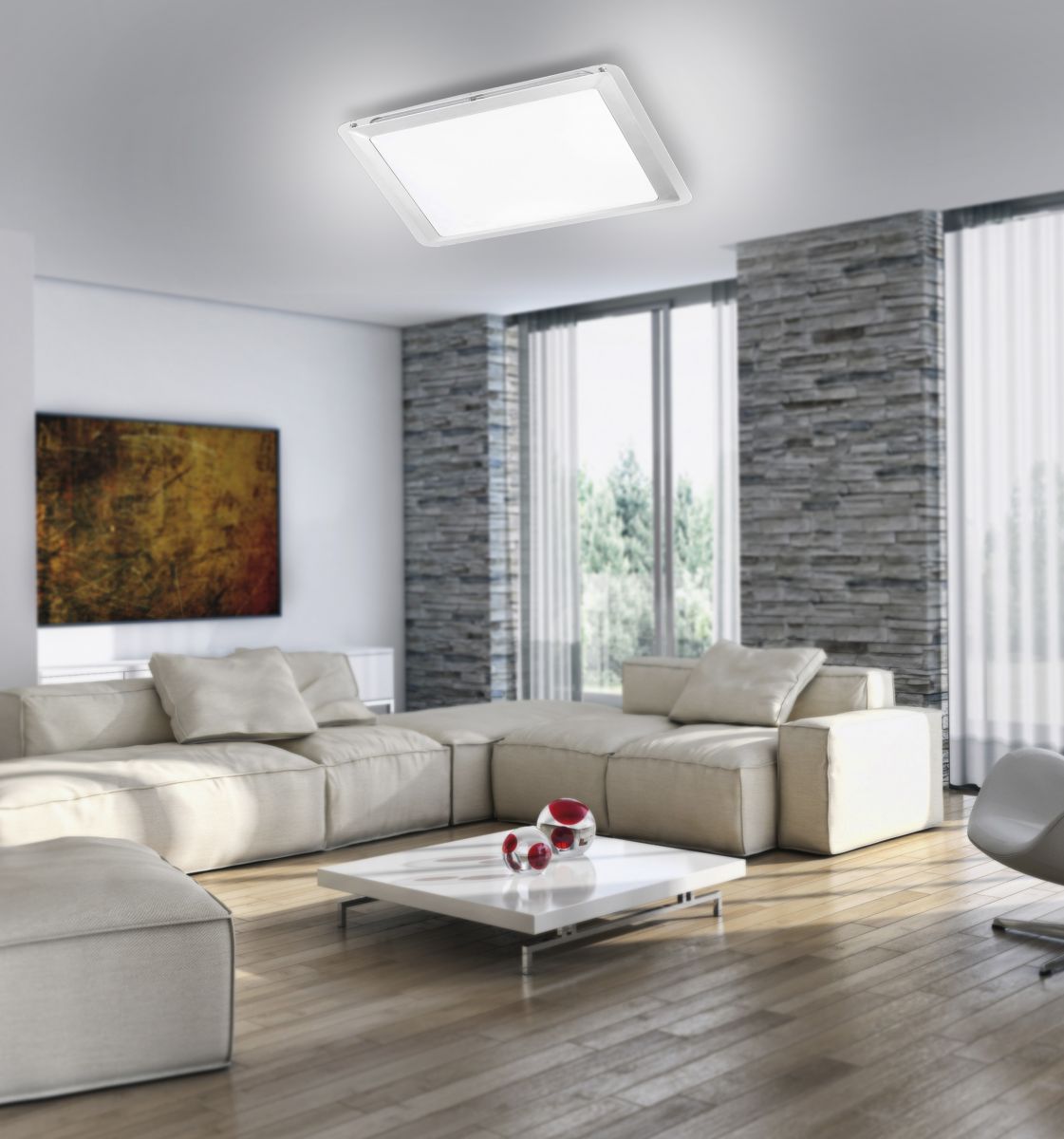 LED Deckenleuchte innen Labol 14267-55 stahl