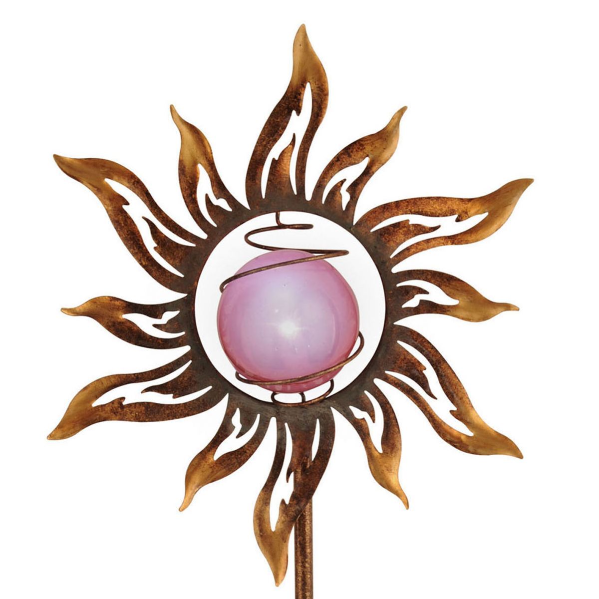 LED Erdspießleuchte Sonne 19775-70 rost