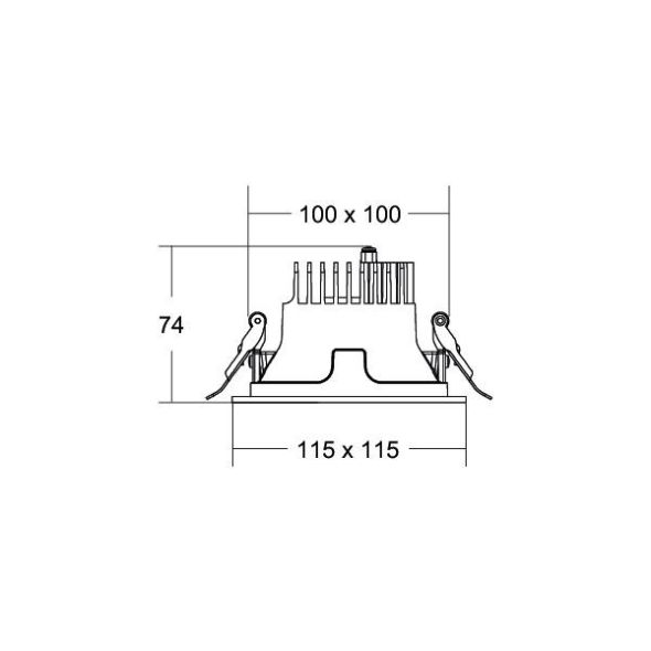 LED-Einbaudownlight 230V 41642184DA
