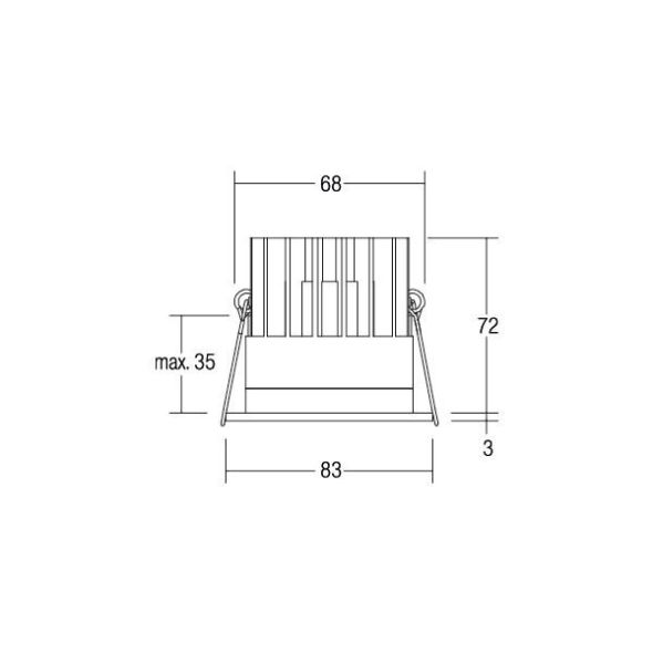 LED-Einbaudownlight 350 mA 12035173DW