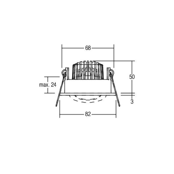 LED-Einbaustrahler 230V 33353023 LED-Einbaustrahler 230V 33353023