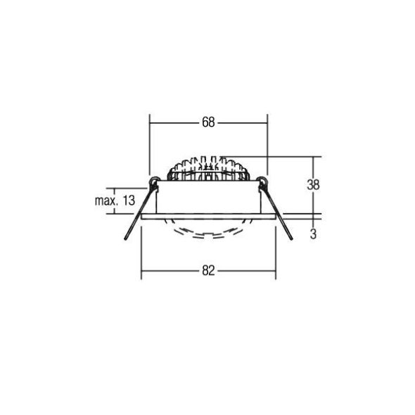 LED-Einbaustrahler 230V 38361074 LED-Einbaustrahler 230V 38361074