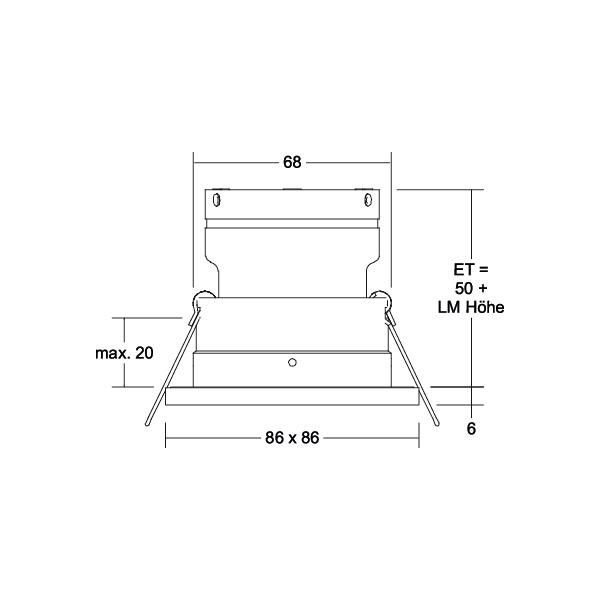 Einbaumodul quadratisch 37016420