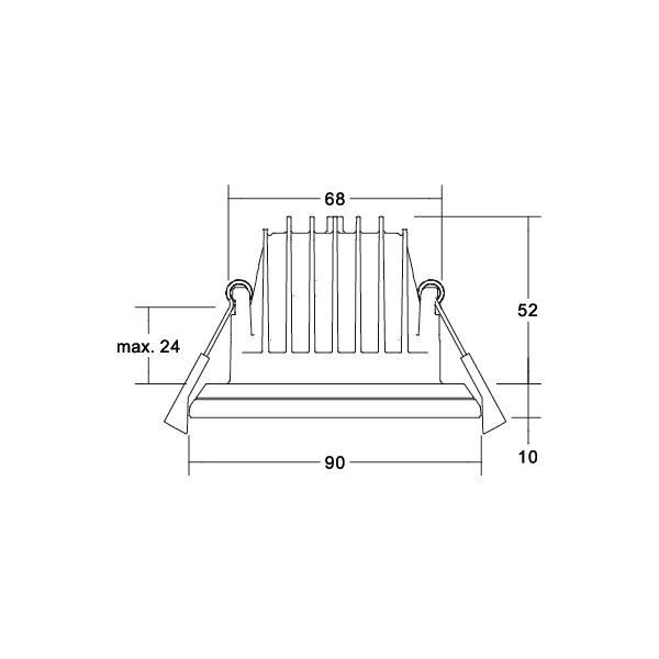 LED-Einbaudownlight 230V 39336183