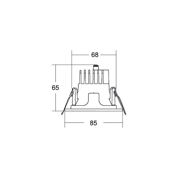 LED-Einbaudownlight 230V 40611163DA