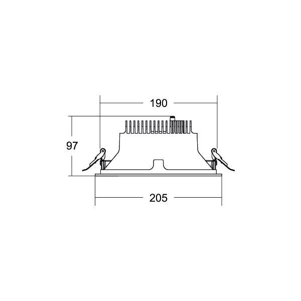 LED-Einbaudownlight 230V 40614173DA