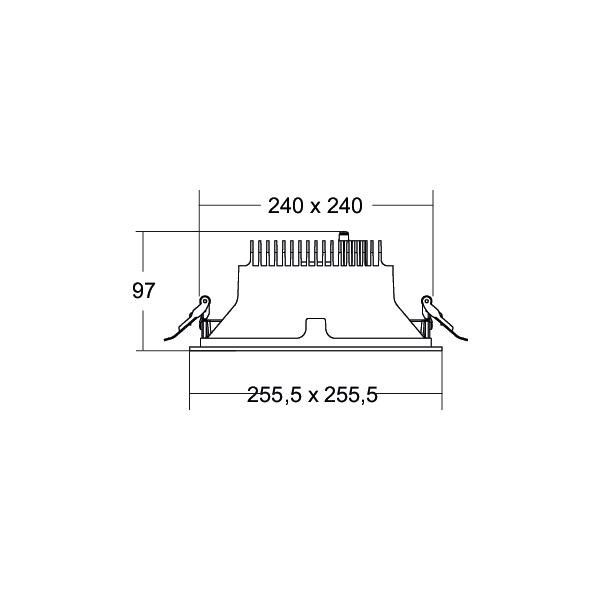 LED-Einbaudownlight 230V 40645184DA