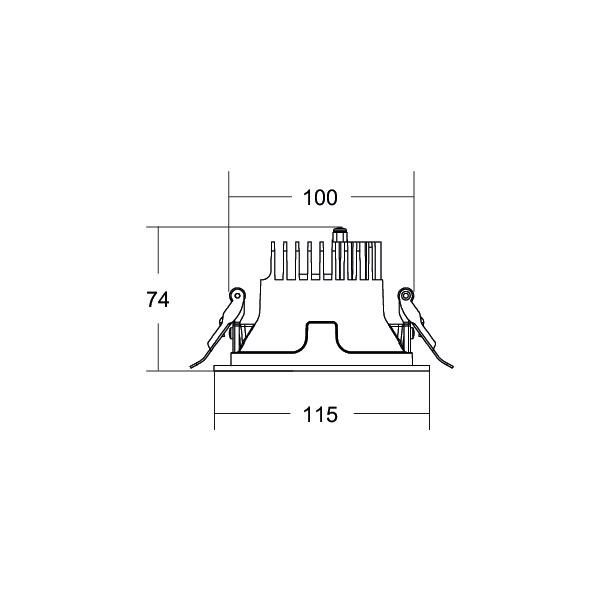 LED-Einbaudownlight 230V 41612164DA