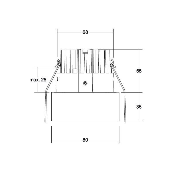 LED-Einbaudownlight 500mA 12391173