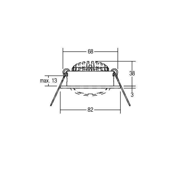 LED-Einbaustrahler 12321023