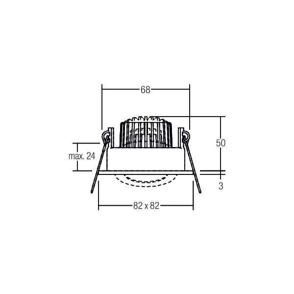 LED-Einbaustrahler 230V 33355643