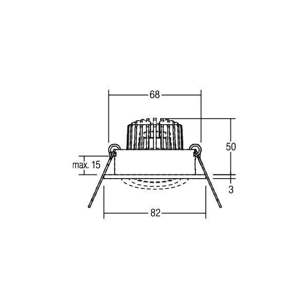 LED-Einbaustrahler 230V 38143083