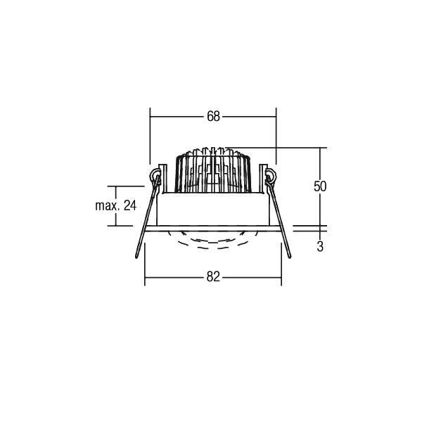 LED-Einbaustrahler 230V 39353023