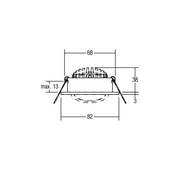 LED-Einbaustrahler 230V 39361084