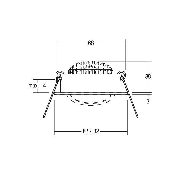 LED-Einbaustrahler 230V 39462073