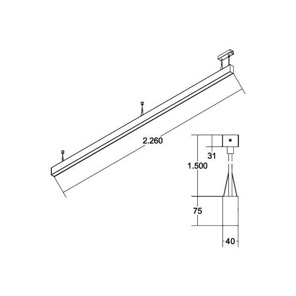 LED-Pendel-Profilleuchte 77314694