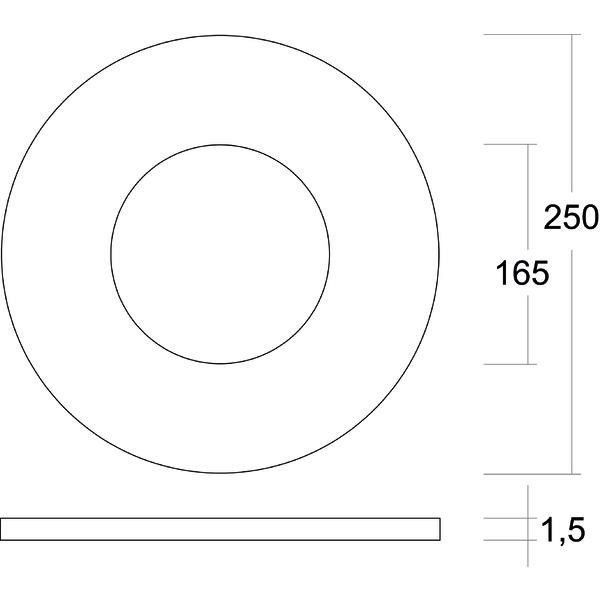 Reduzierring, D = 250mm 81025180