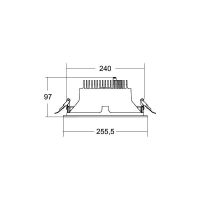 LED-Einbaudownlight 230V 40615164DA