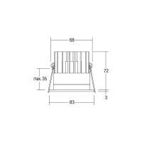 LED-Einbaudownlight 350 mA 12035173DW