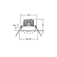 LED-Einbaustrahler 230V 38305023