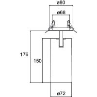 LED-Halbeinbau-Strahler 88804174DA LED-Halbeinbau-Strahler 88804174DA