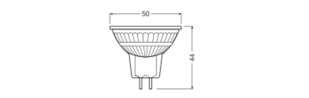 LED Reflektorlampe P MR16 50 6,5W 2700K GU5,3