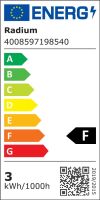 LED-Filament-Lampe AMBIENTE LUX Tropfen-Form gold E14/2,5W (22W) 220 lm 2400K