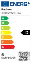 LED-Tropfenlampe RL-D60 827/C/E14 FIL