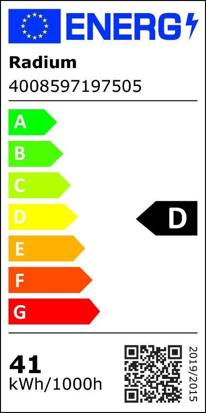 LED-Lampe RL-HRL125 41W 230V E27 6000lm 4000K 840 cool white