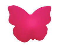 Shining Butterfly 32700W 40cm pink 