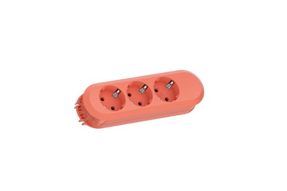 Tischsteckdose 3-fach Smart rot 1,5m 387.2703 Tischsteckdose 3-fach Smart rot 1,5m 387.2703