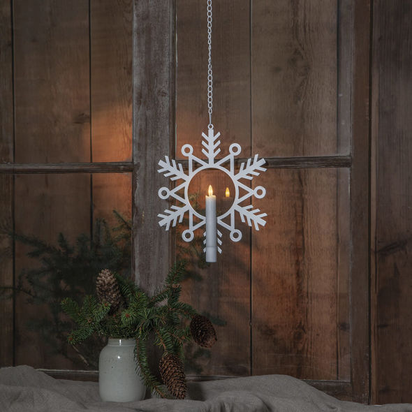 LED-Fensterbild Flamme Snow 063-56 LED-Fensterbild Flamme Snow 063-56