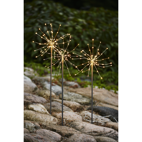 LED-Dekostab Firework 860-38 3er Set Tageslichtweiß
