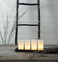 LED-Wachskerzenset LED Candle 067-11 weiss
