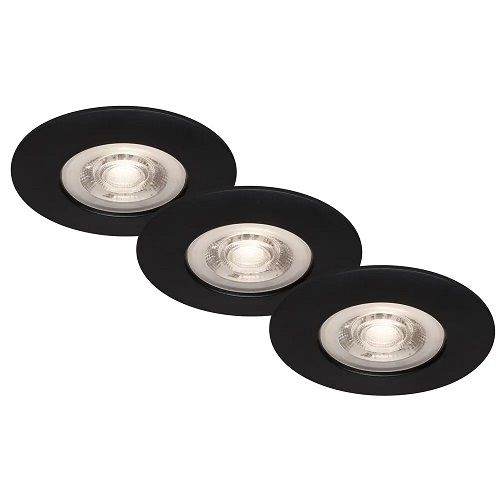 LED-Einbauleuchte 3er-Set LED/4,9W 480 lm 3000K schwarz matt LED-Einbauleuchte 3er-Set LED/4,9W 480 lm 3000K schwarz matt