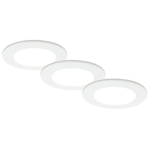 LED-Einbauleuchte 3er-Set LED/4,8W 450 lm 3000K bis 6500K weiß LED-Einbauleuchte 3er-Set LED/4,8W 450 lm 3000K bis 6500K weiß