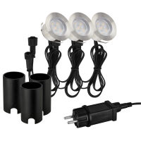 Bodeneinbaustrahler CONNECT TO SHINE TILIA LED/1W 100 lm 3000K 3er-Set