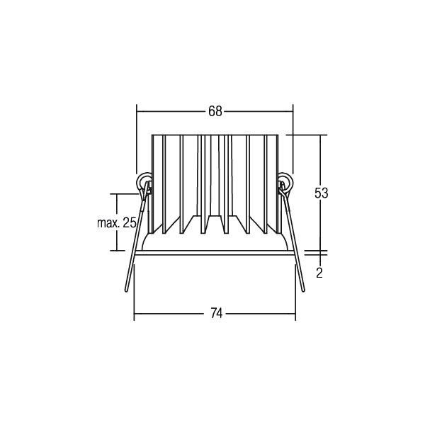 LED-Einbauleuchte 12415173