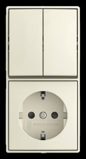 Kombination Wippschalter 2601/5/20 EAPBJ-522