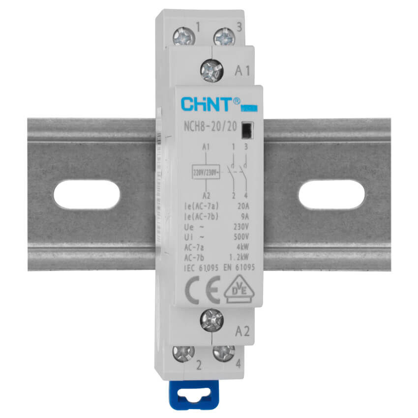 Installationsschütz 20A 2 Schließer bis 4KW