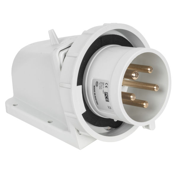 CEE-Wandgerätestecker 5-polig 400V 1h Notstrom mit Schraubklemmen CEE-Wandgerätestecker 5-polig 400V 1h Notstrom mit Schraubklemmen