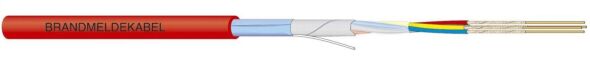 Brandmeldekabel rot BWK JEHStH E30-90 4x2x0,8mm² Schnittlänge Brandmeldekabel rot BWK JEHStH E30-90 4x2x0,8mm² Schnittlänge