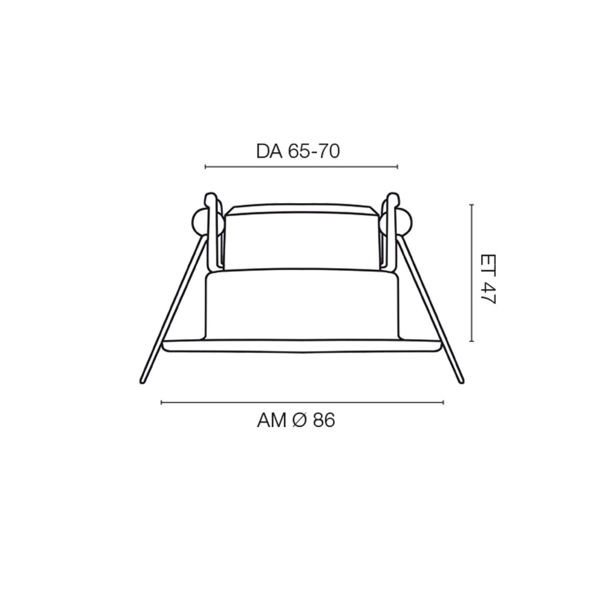 LED Brandschutz Einbauleuchte R6CS 6W 540-640lm