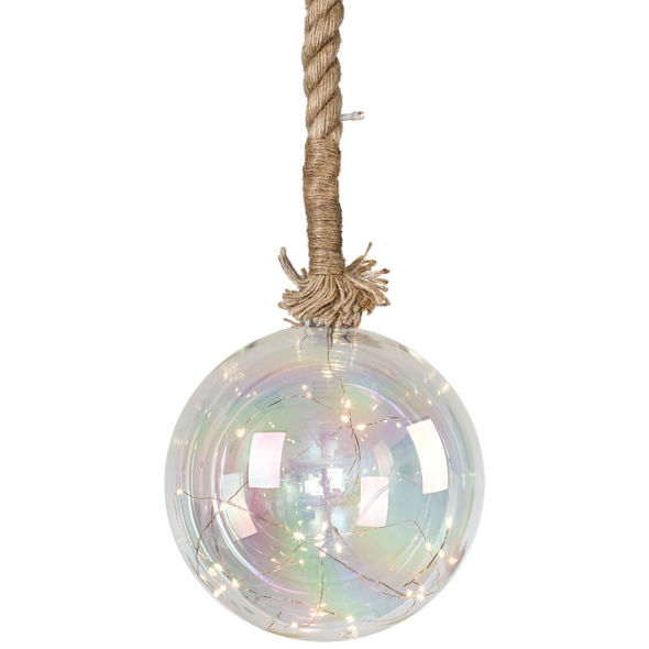 Glaskugeln warmweiße LEDs batteriebetrieben