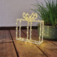 LED-Geschenk Silouette in 3D 80 warmweiße LEDs