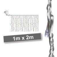 LED-Minilichtervorhang weiße LEDs