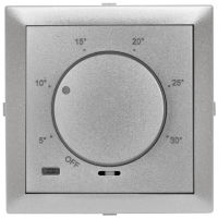 Zentralplatte LOGUS 90 für Thermostat alu-silber