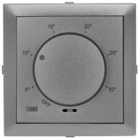 Zentralplatte LOGUS 90 für Thermostat anthrazit-grau